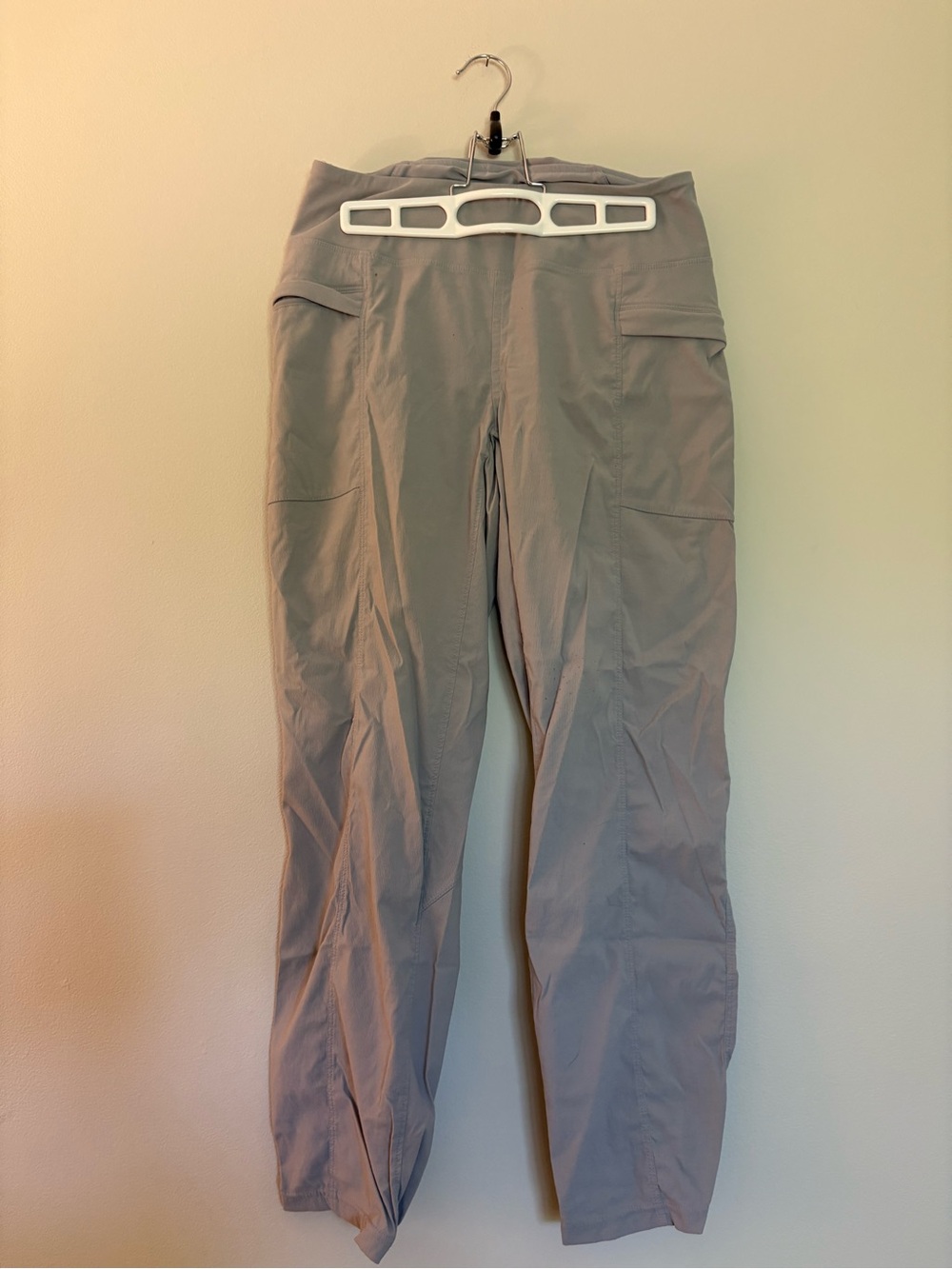 Light Gray Cargo Travel Pants
